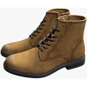 Cliffs Men's Lace-Up Ankle Boot – Brown Suede Size 8 NEW # Box M663